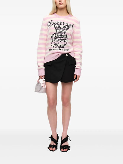 Intarsia-Knit Jumper