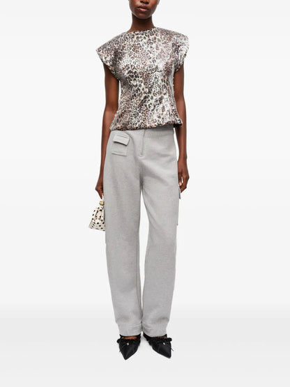 Leopard-Print Blouse