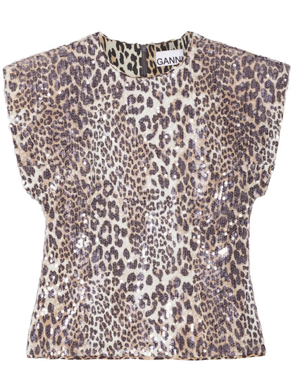 Leopard-Print Blouse