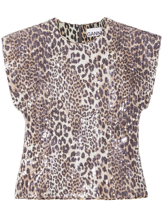Leopard-Print Blouse