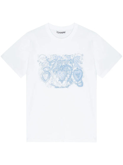 Motif-Embroidered T-Shirt