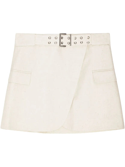 Belted Mini Skirt