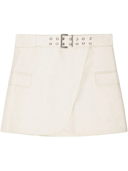 Belted Mini Skirt