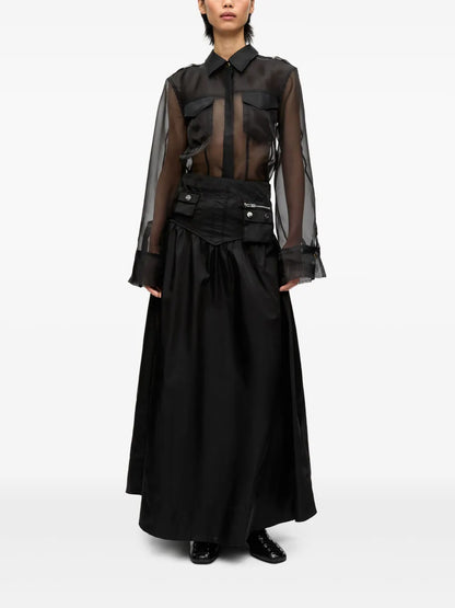 High-Waisted Maxi Skirt