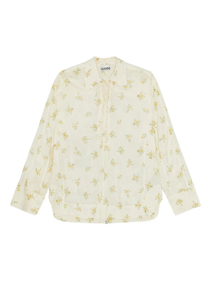 Floral-Print Blouse