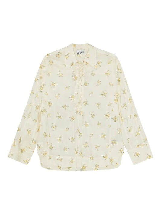Floral-Print Blouse
