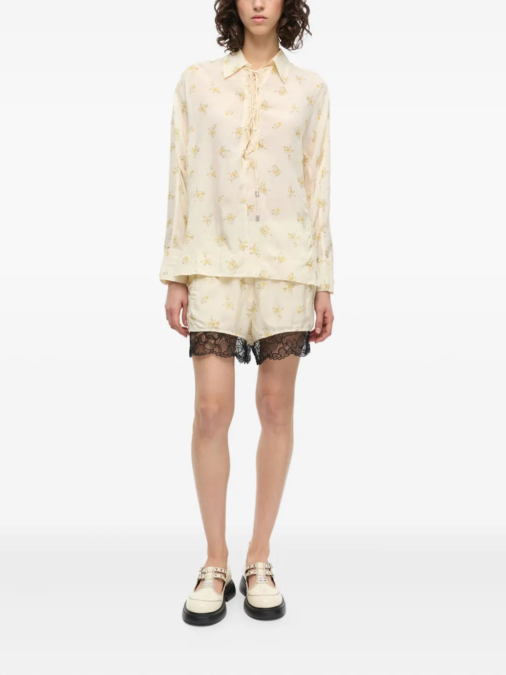 Floral-Print Blouse