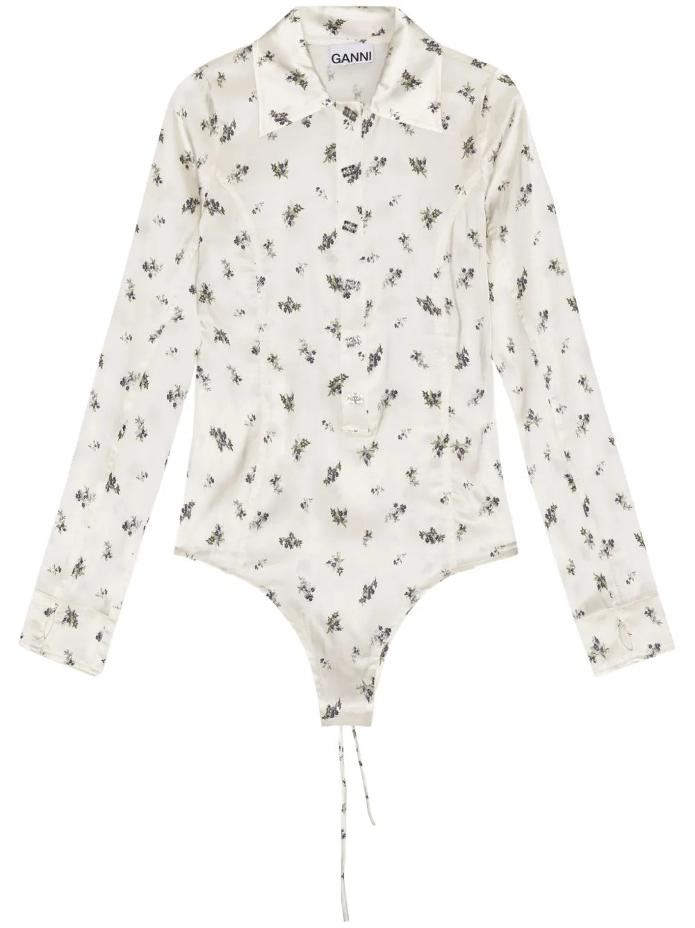 Floral-Print Bodysuit