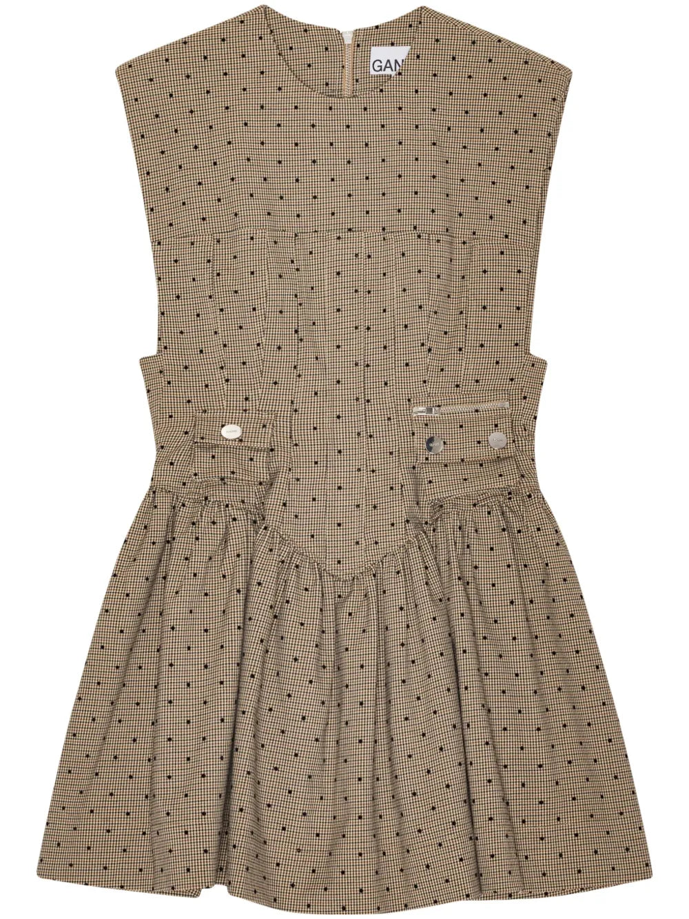 Polka Dot-Print Minidress