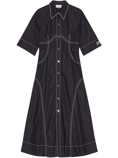 Contrasting Shirtdress