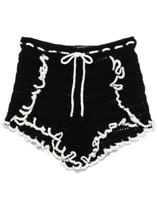Crochet-Knit Shorts