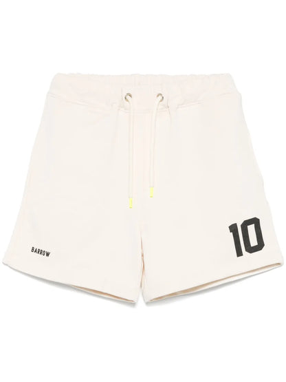 Number-Print Track Shorts
