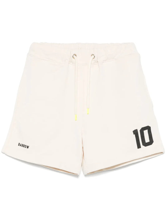 Number-Print Track Shorts
