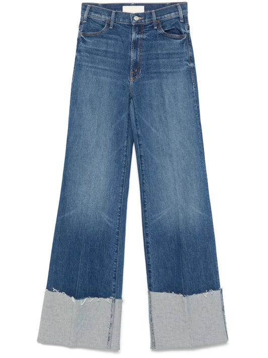 The Hustler Roller Heel Cuff Fray Jeans