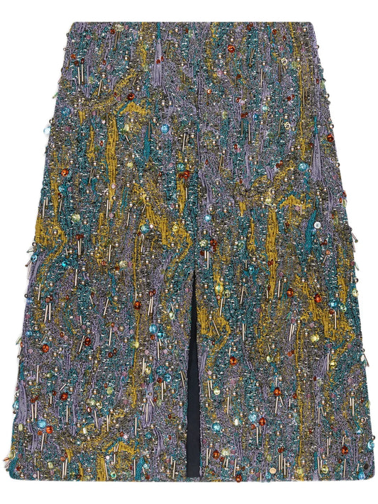 Jacquard Mini Skirt