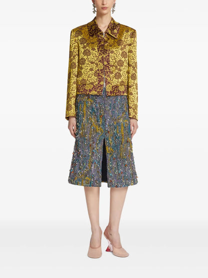 Jacquard Mini Skirt