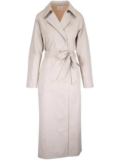 Cotton-Blend Double-Breasted Coat