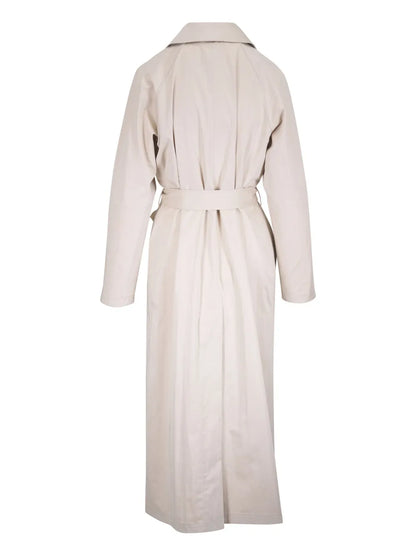 Cotton-Blend Double-Breasted Coat