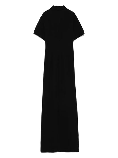 Crochet-Panel Maxi Dress