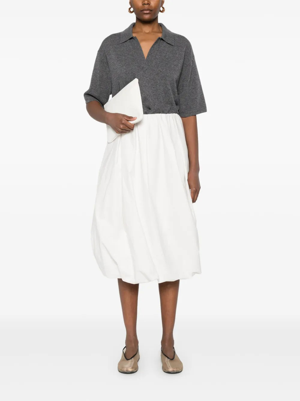 Pleated Midi Skirt