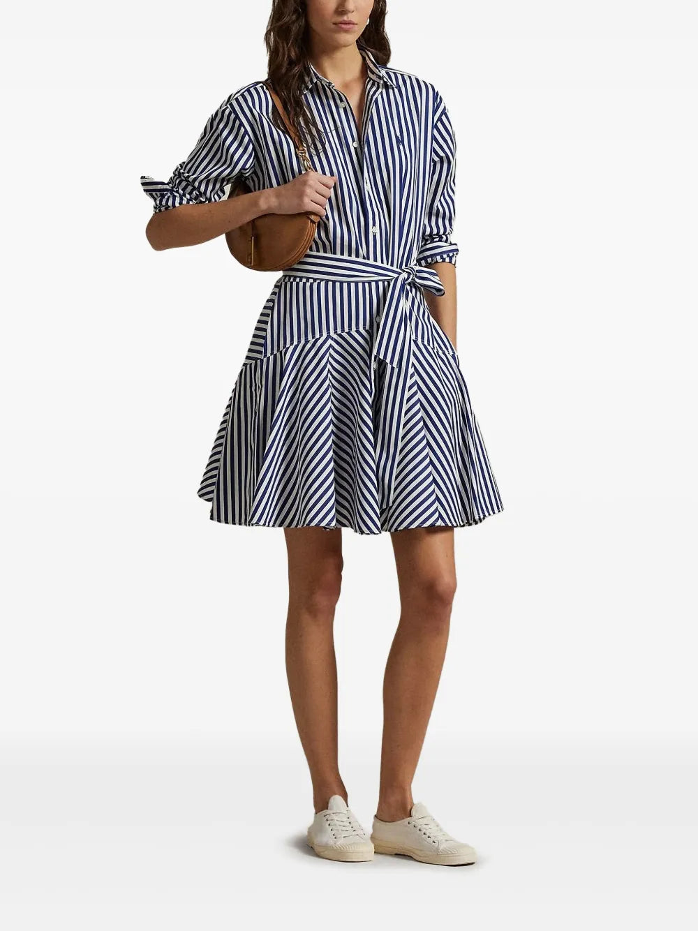 Striped Panelled Mini Dress
