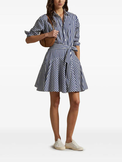 Striped Panelled Mini Dress