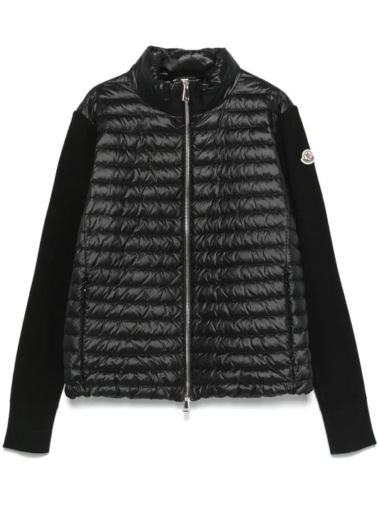 Knitted-Sleeve Padded Jacket
