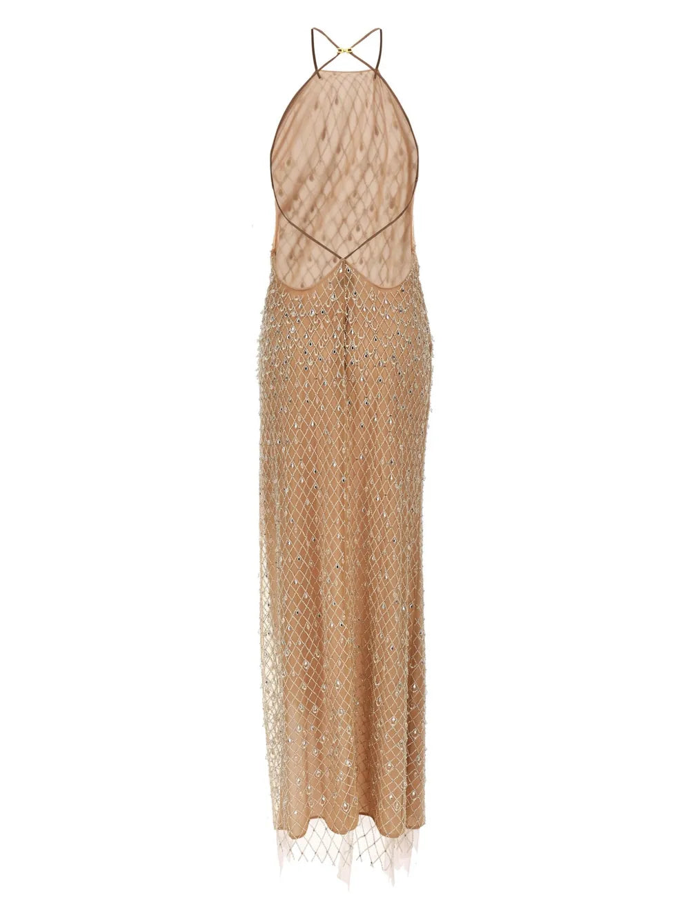 Crystal-Embellished Maxi Dress