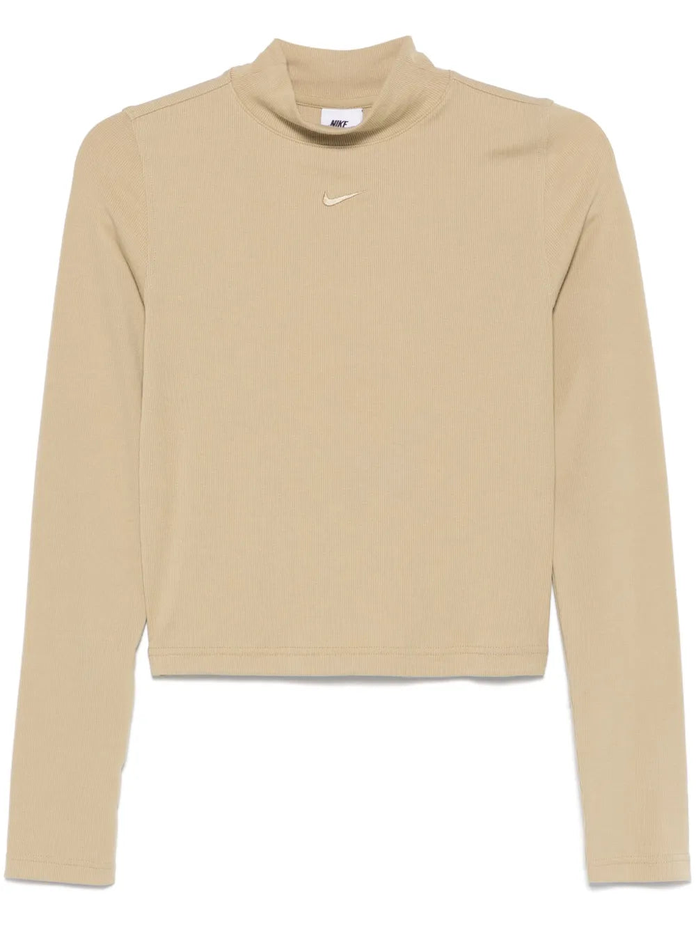 Ribbed Mock-Neck Top