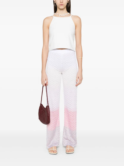 Chevron-Knit Trousers
