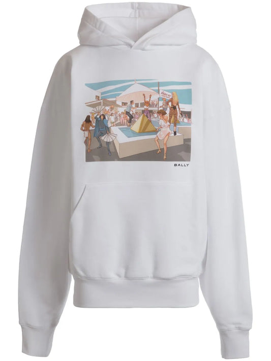 X Dj Leo Mas Dancing Amnesia-Print Hoodie
