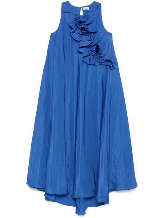 Ruffled-Detail Maxi Dress
