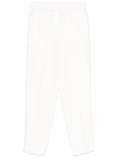 Beaded Trim-Detail Trousers