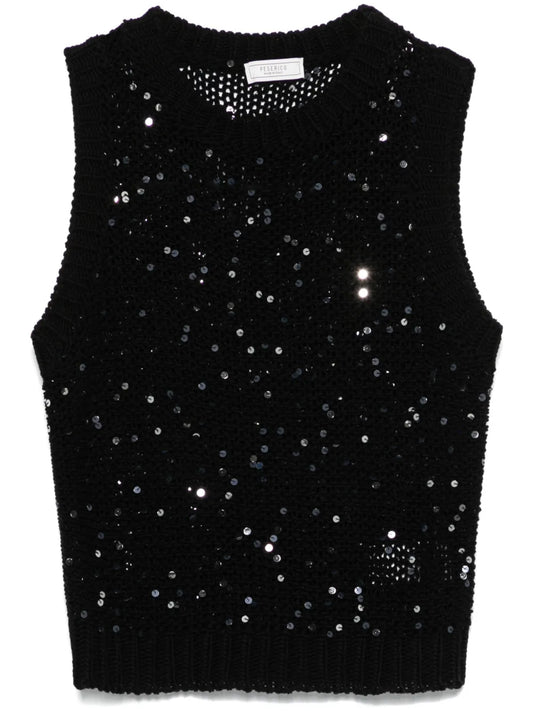 Sequin-Embellished Top