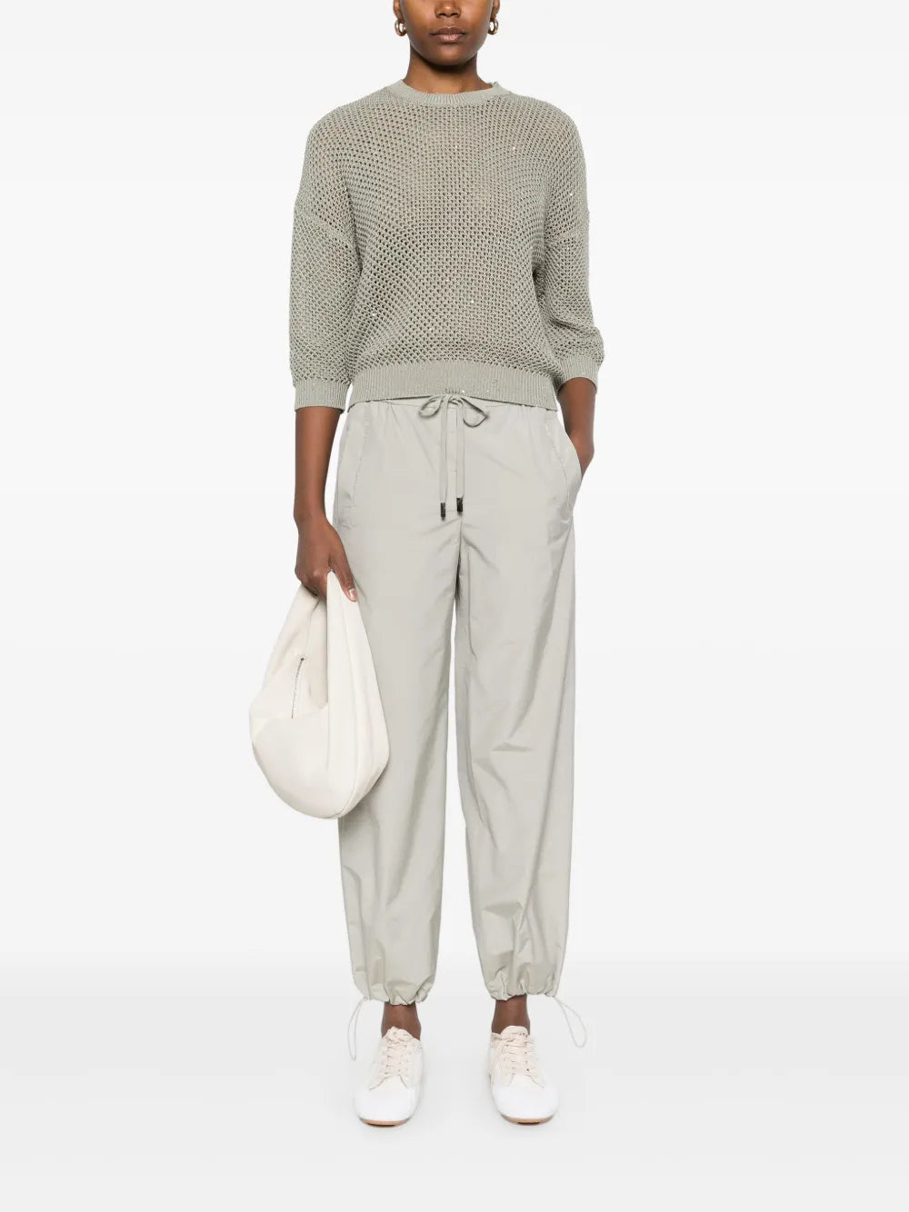 Punto Luce-Chain Straight-Leg Trousers