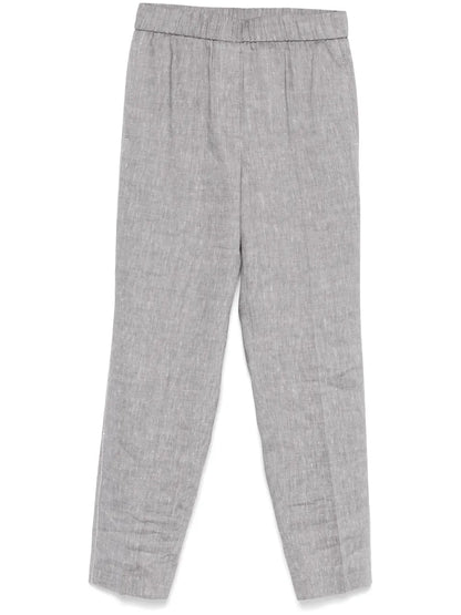 Beaded Trim-Detail Trousers