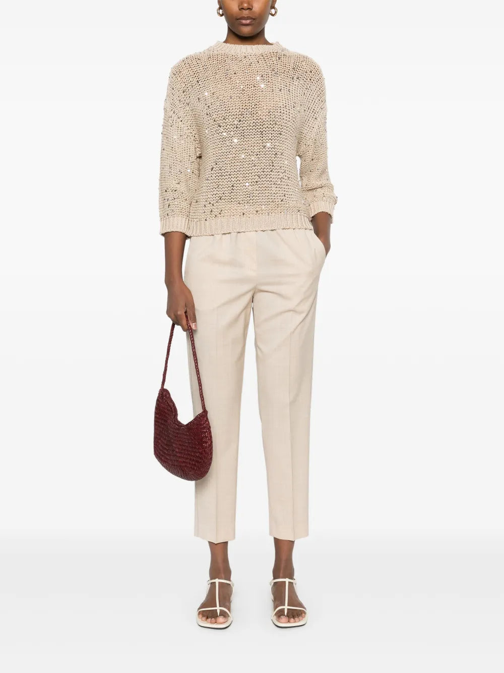 Sequin-Embellished Sweater