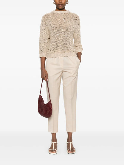 Sequin-Embellished Sweater