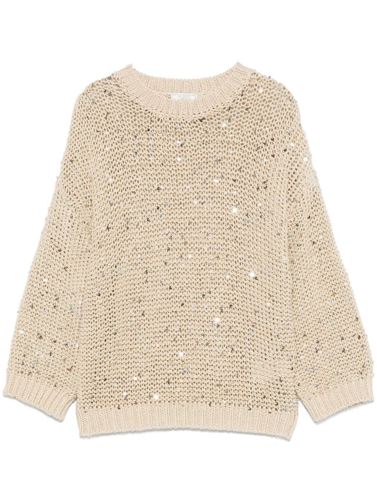 Sequin-Embellished Sweater