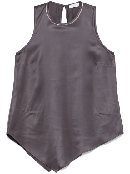 Beaded Trim-Detail Top
