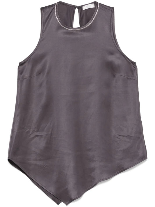 Beaded Trim-Detail Top