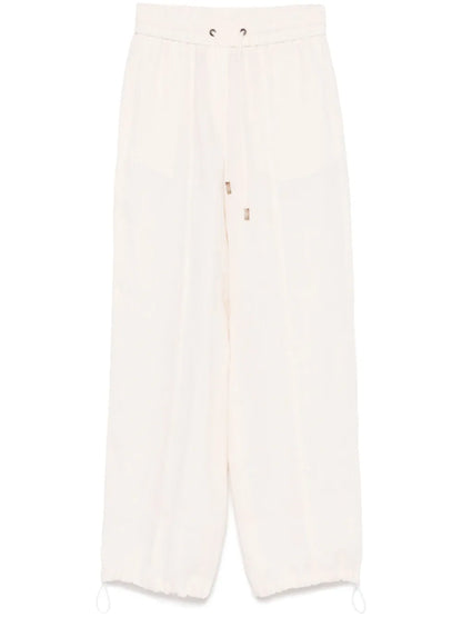 Linen Straight-Leg Trousers