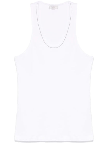 Beaded Trim-Detail Top