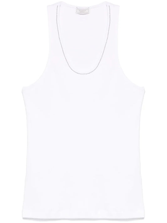 Beaded Trim-Detail Top