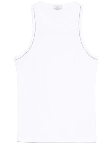 Beaded Trim-Detail Top