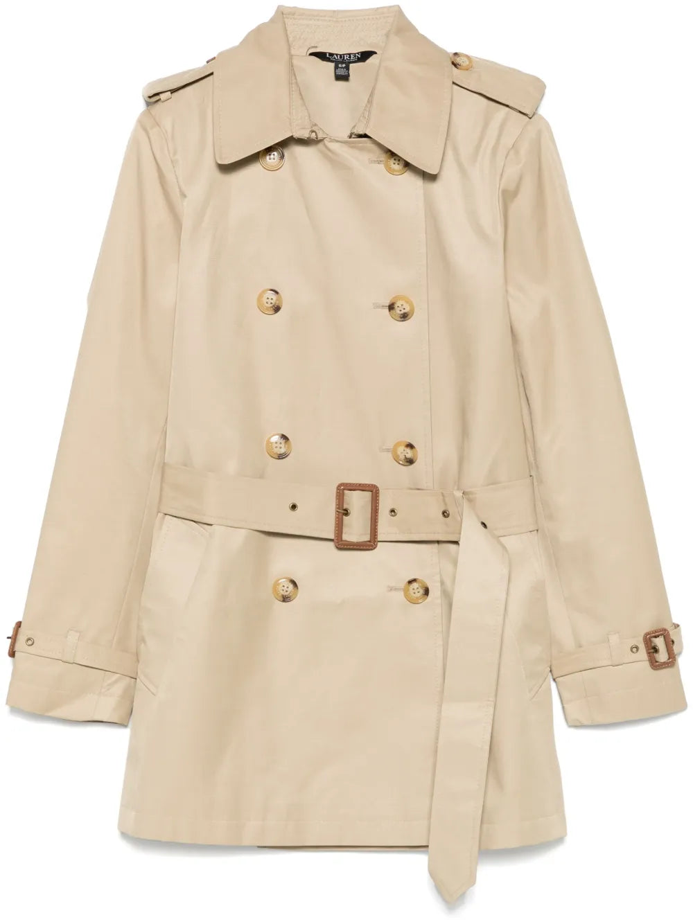 Double-Breasted Belted Trench Coat