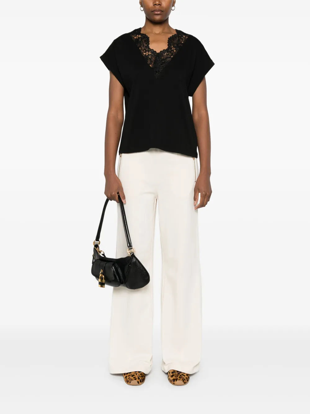 Lace-Detail T-Shirt