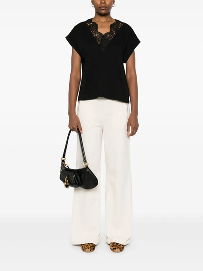 Lace-Detail T-Shirt