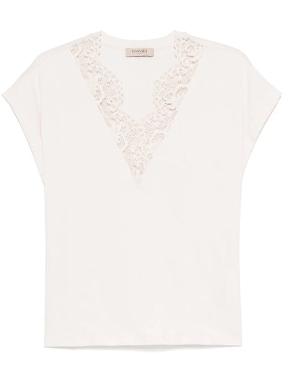 Lace-Detail T-Shirt