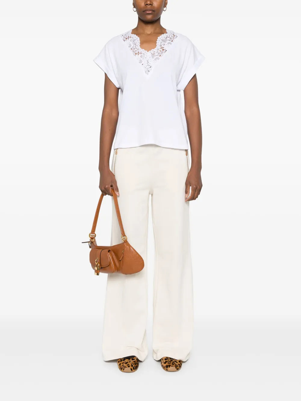 Lace-Detail T-Shirt